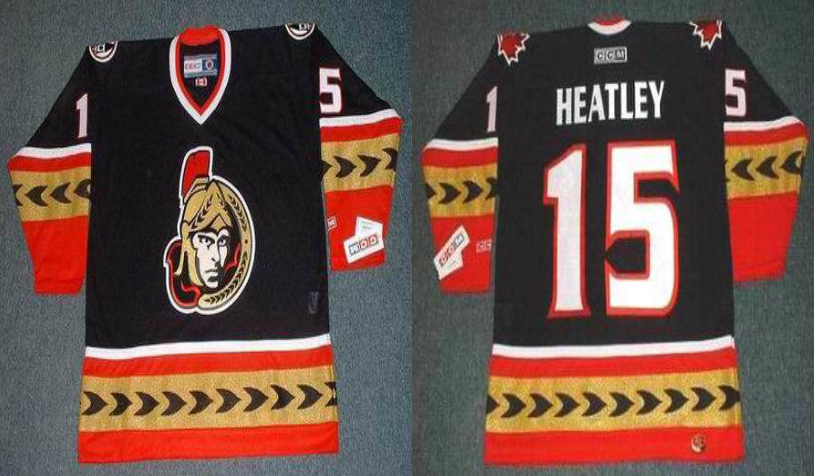 2019 Men Ottawa Senators #15 Heatley black CCM NHL jerseys->new jersey devils->NHL Jersey